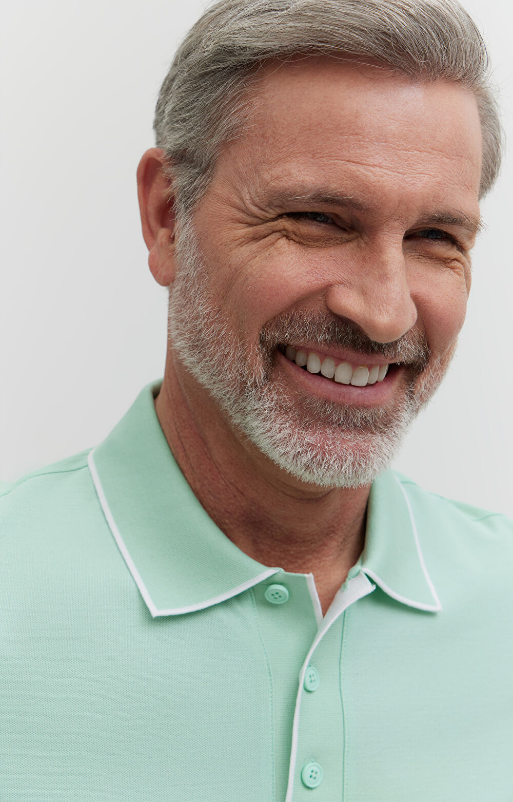 Polo z bawełny podwójnie merceryzowanej z kontrastem - 4