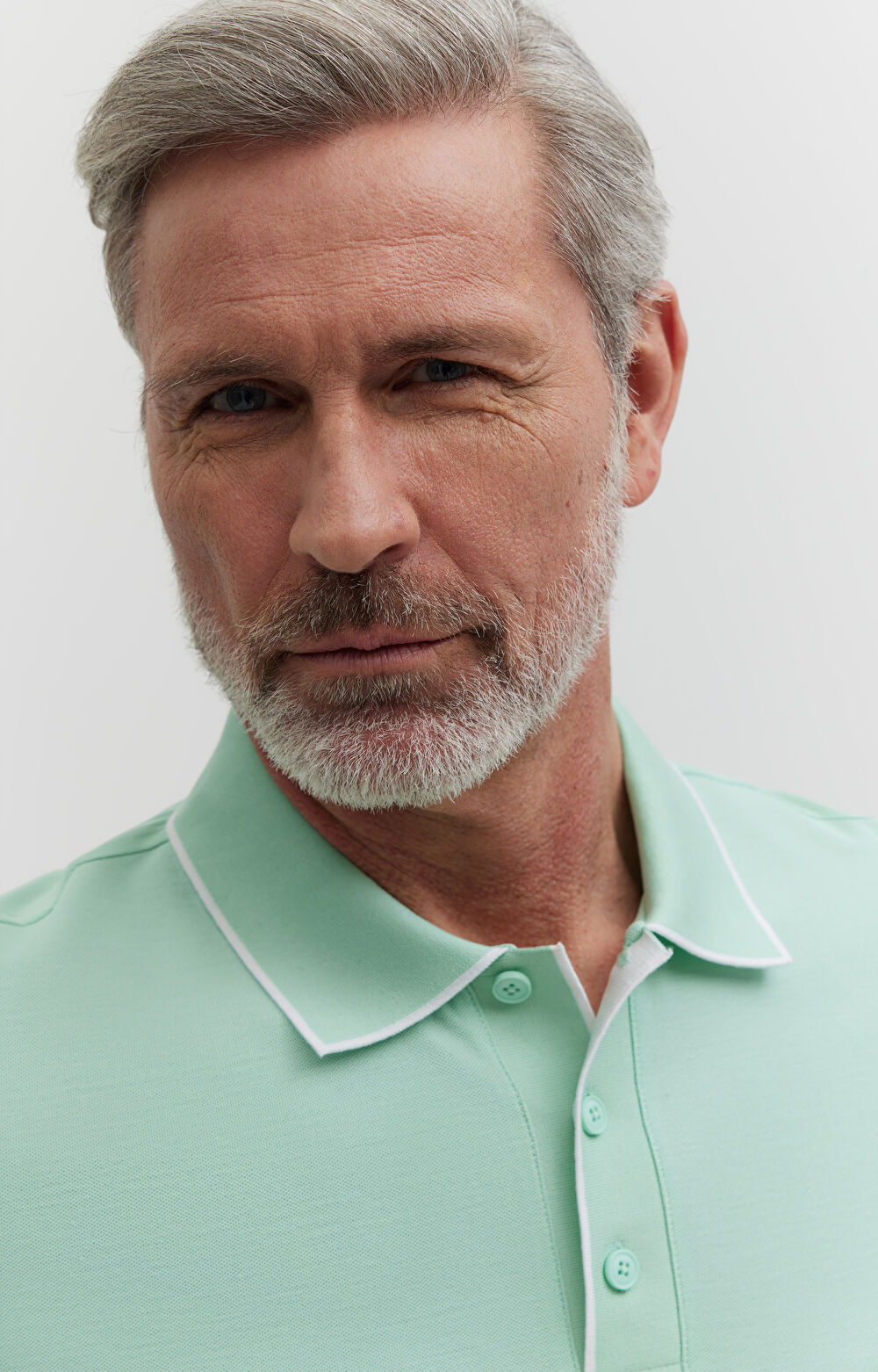 Polo z bawełny podwójnie merceryzowanej z kontrastem - 5