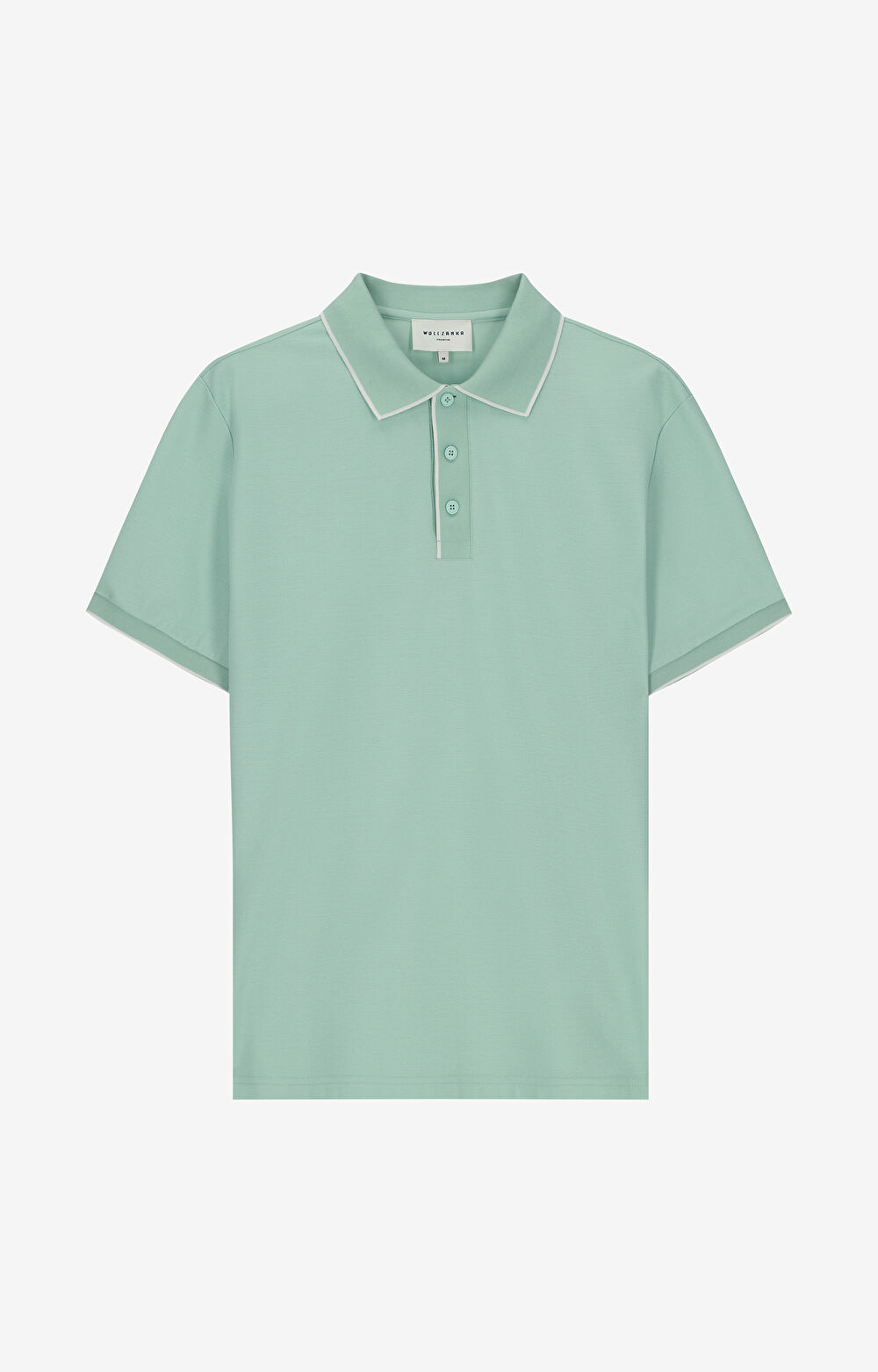 Polo z bawełny podwójnie merceryzowanej z kontrastem - 2