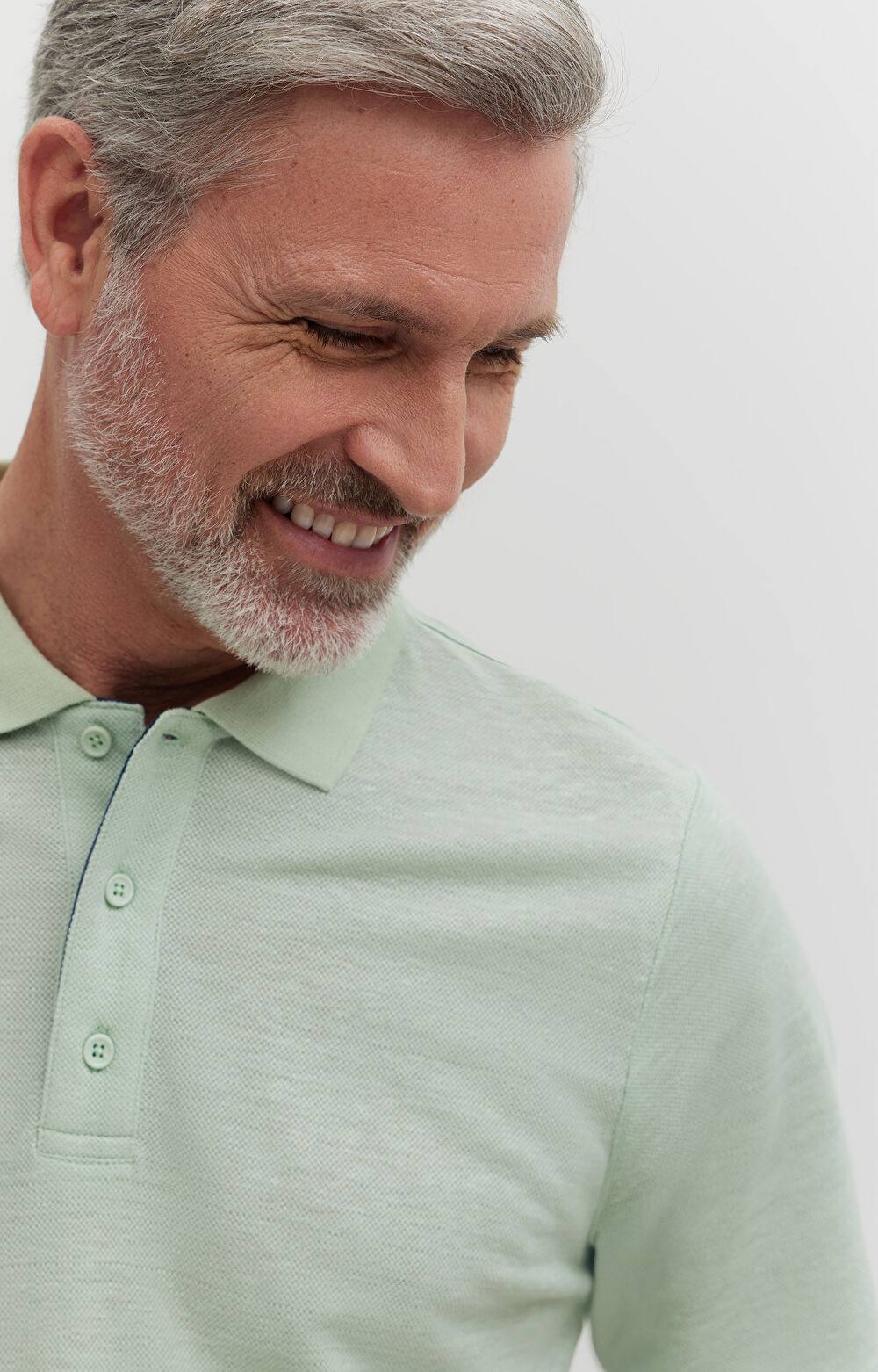 Polo ze strukturalnego lnu - 4