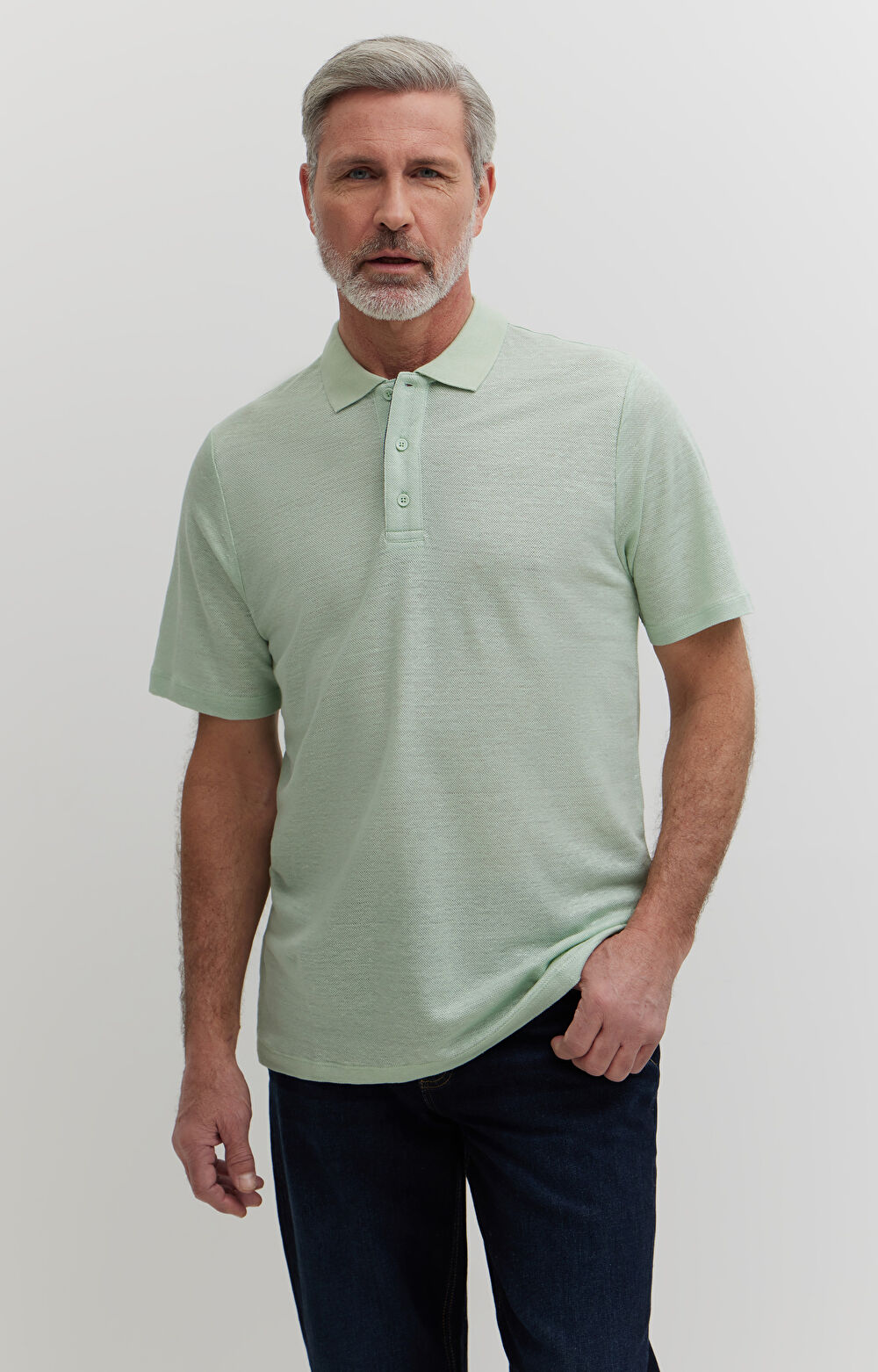 Polo ze strukturalnego lnu