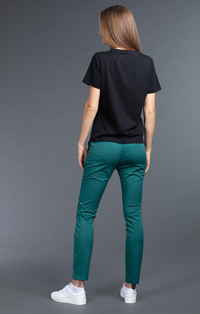 Zielone spodnie damskie