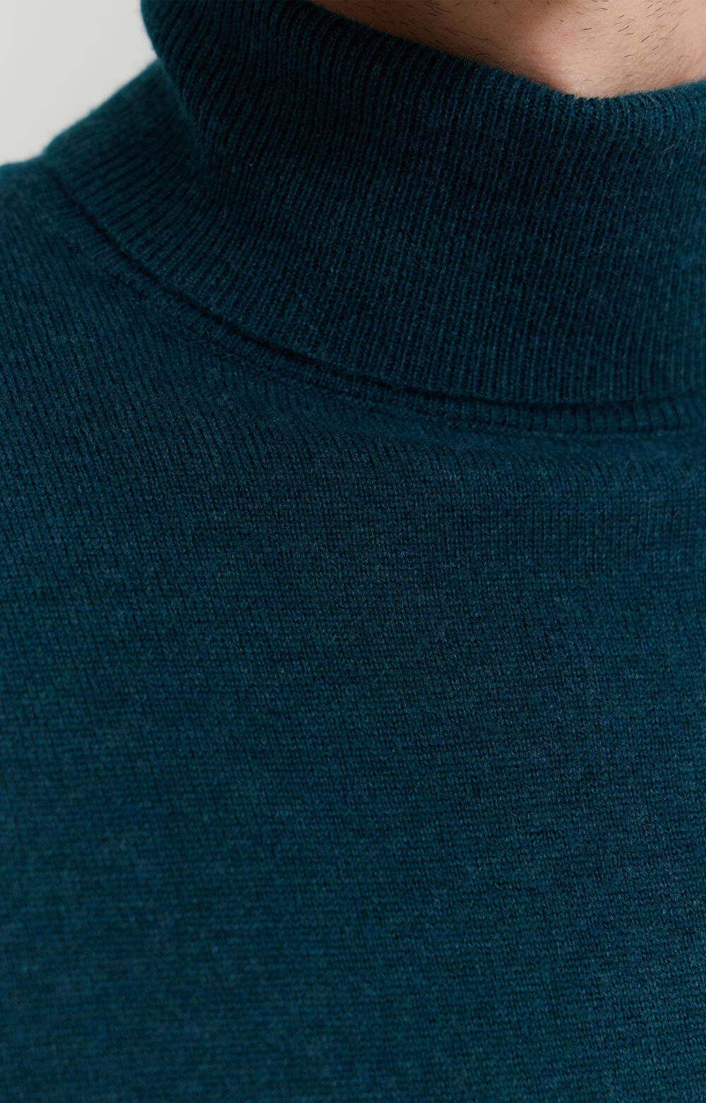 Golf z melanżowej wełny merino - 4