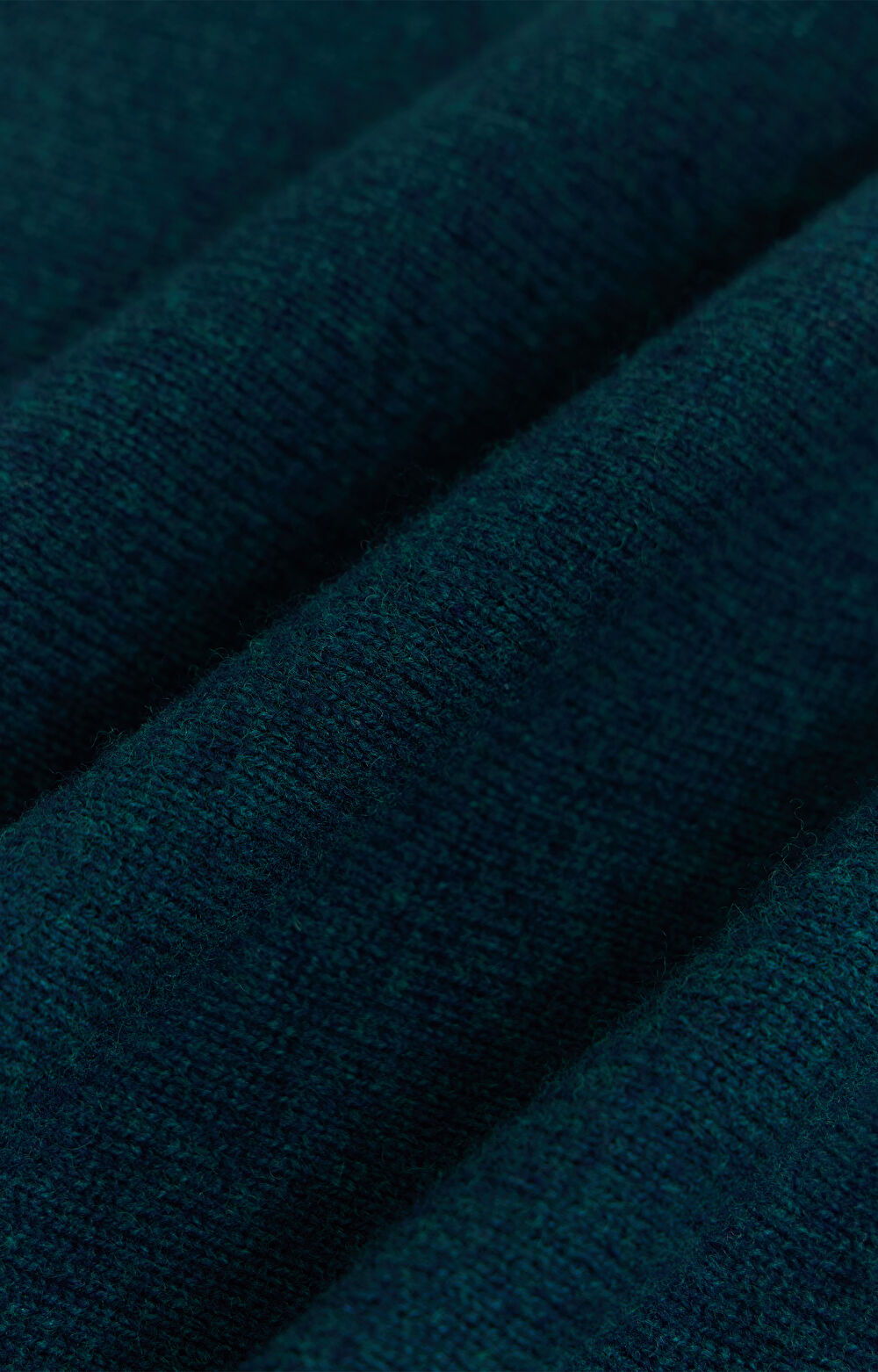 Melanżowy sweter v-neck z wełny - 8