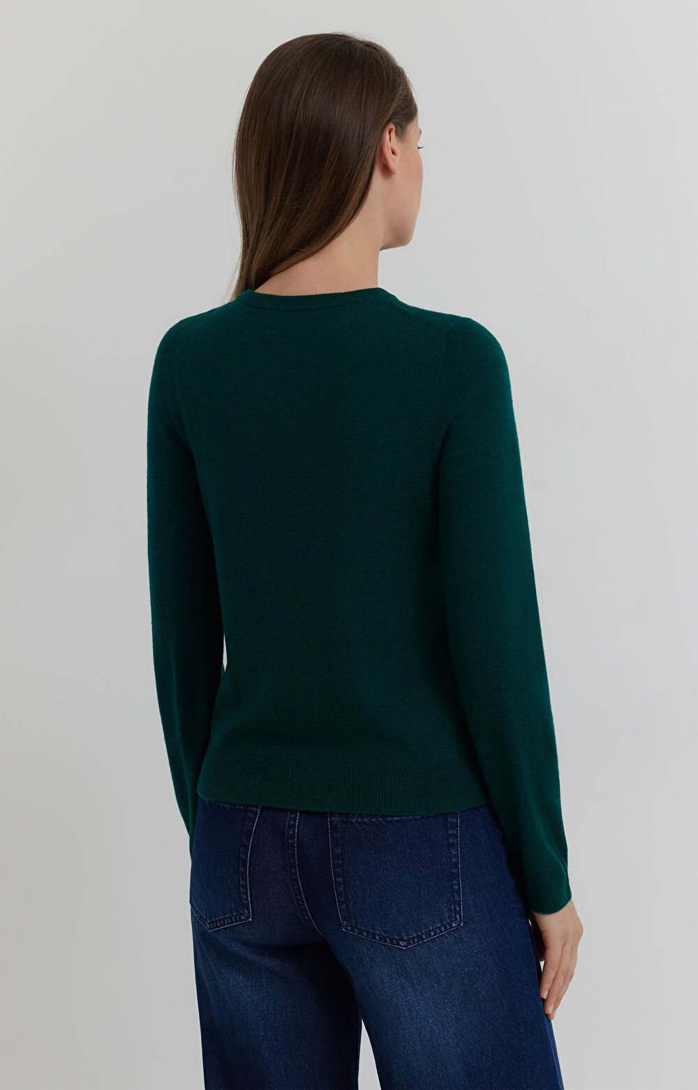 Sweter z melanżowej wełny merino - 4