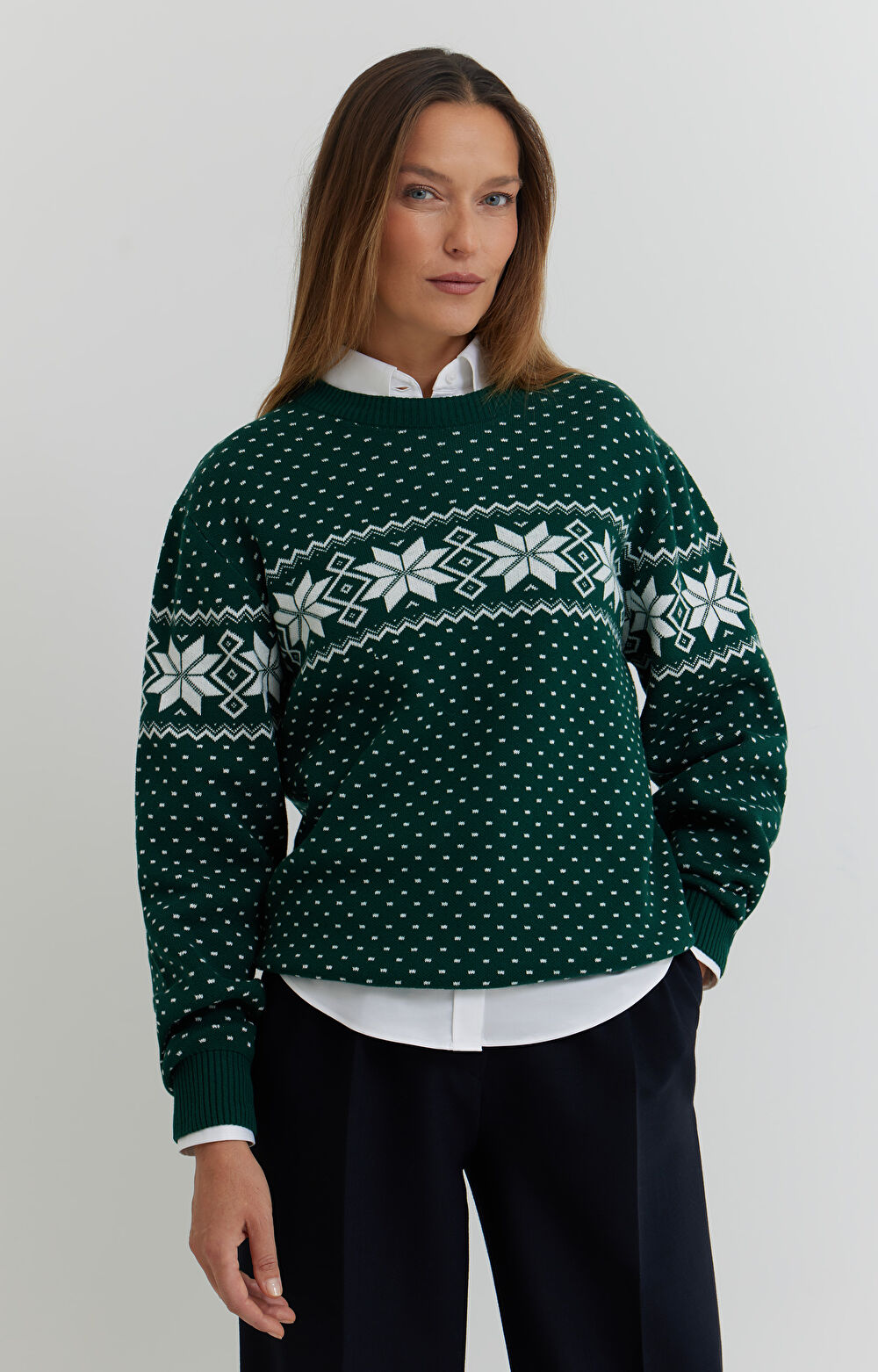 Świąteczny sweter z bawełny - 4