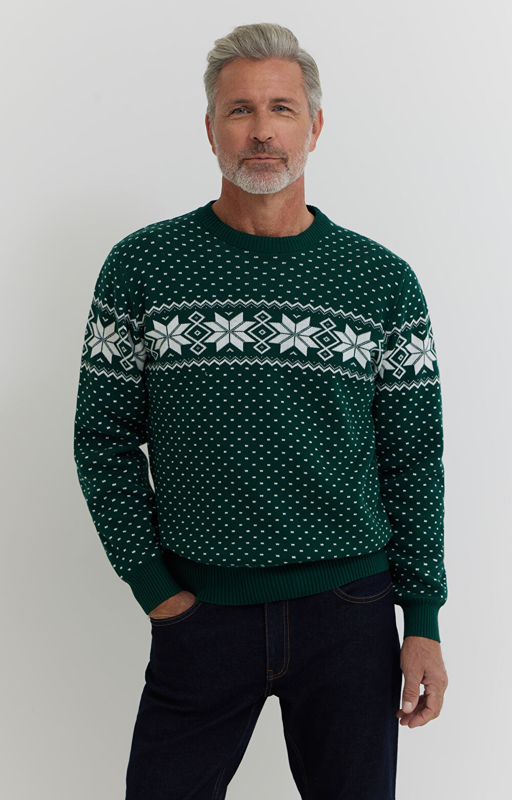 Świąteczny sweter z bawełny - 9