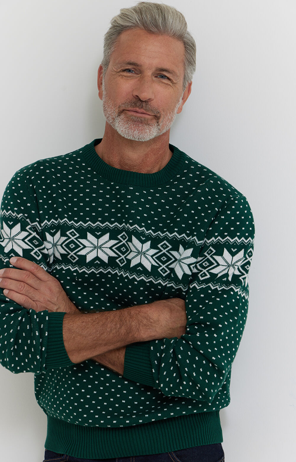 Świąteczny sweter z bawełny