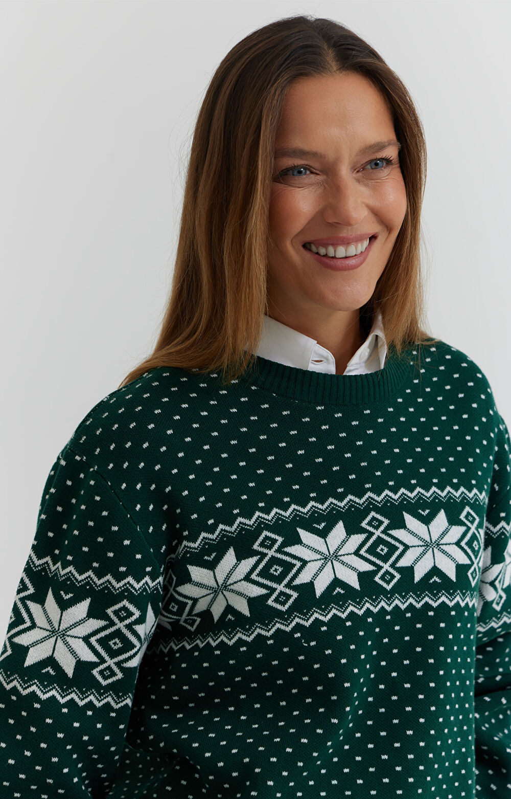 Świąteczny sweter z bawełny - 6