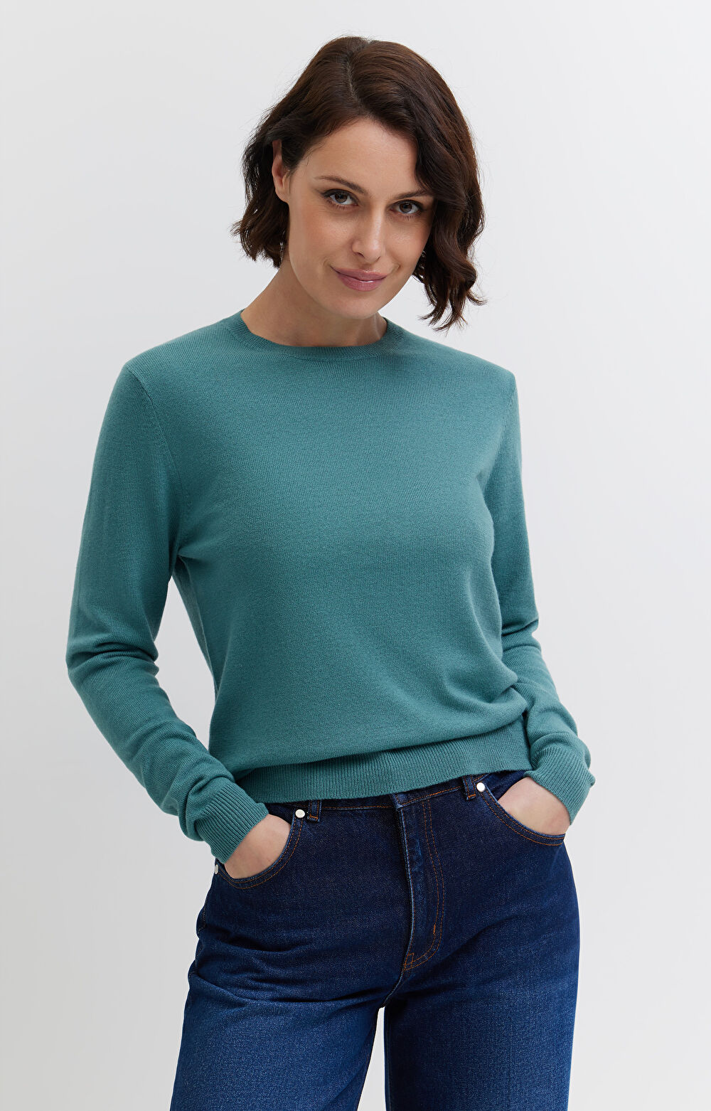 Sweter z dodatkiem wełny merino i kaszmiru - 4