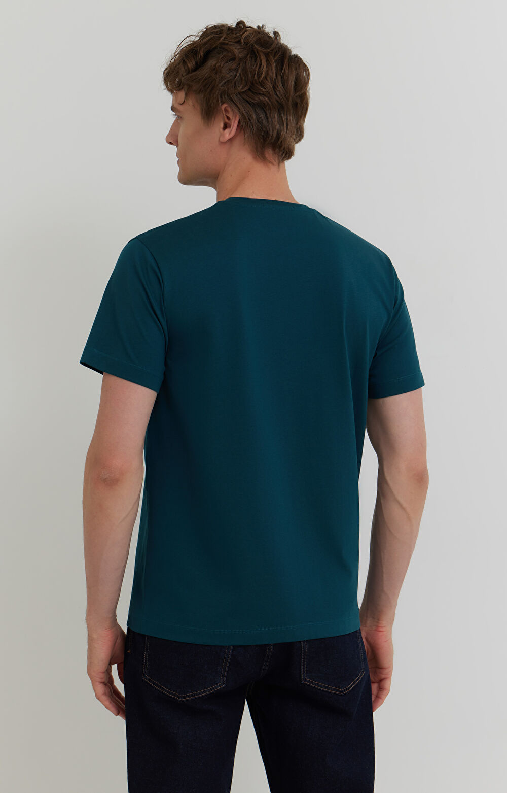 T-shirt z bawełny merceryzowanej - 4