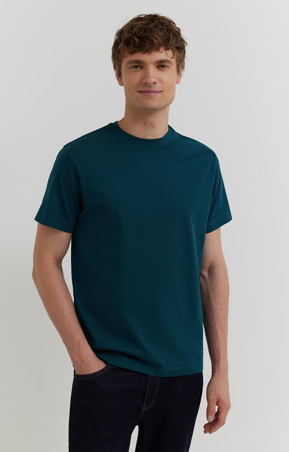 T-shirt z bawełny merceryzowanej - 3