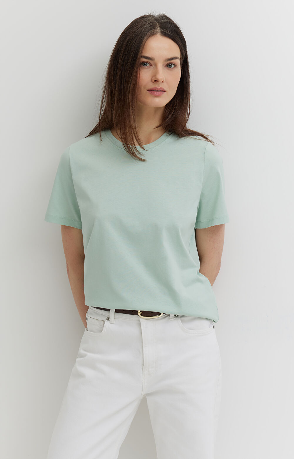 T-shirt regular z bawełny organicznej - 5