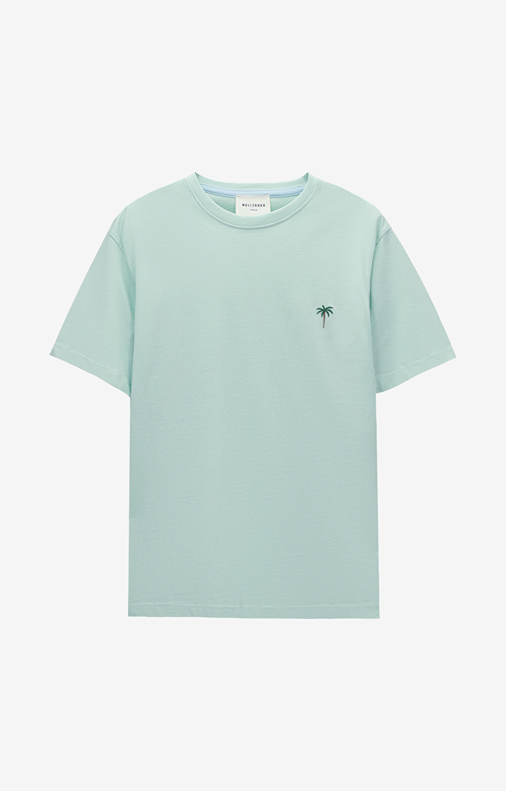 T-shirt z bawełny merceryzowanej z haftem - 2