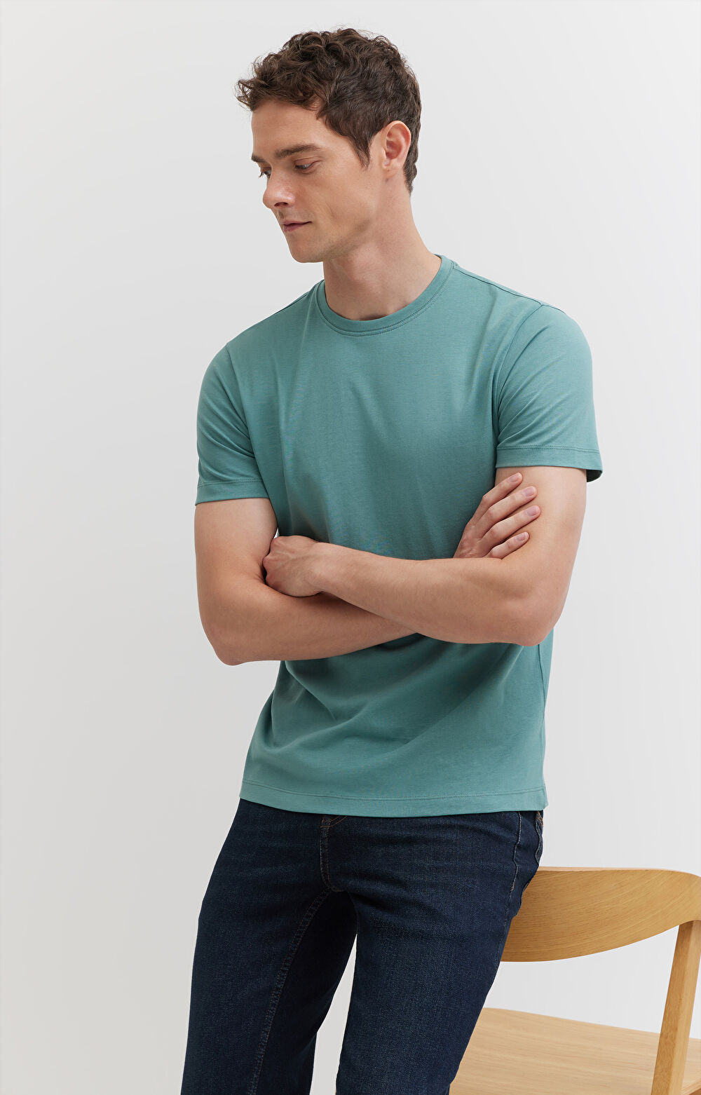 T-shirt z bawełny merceryzowanej - 5
