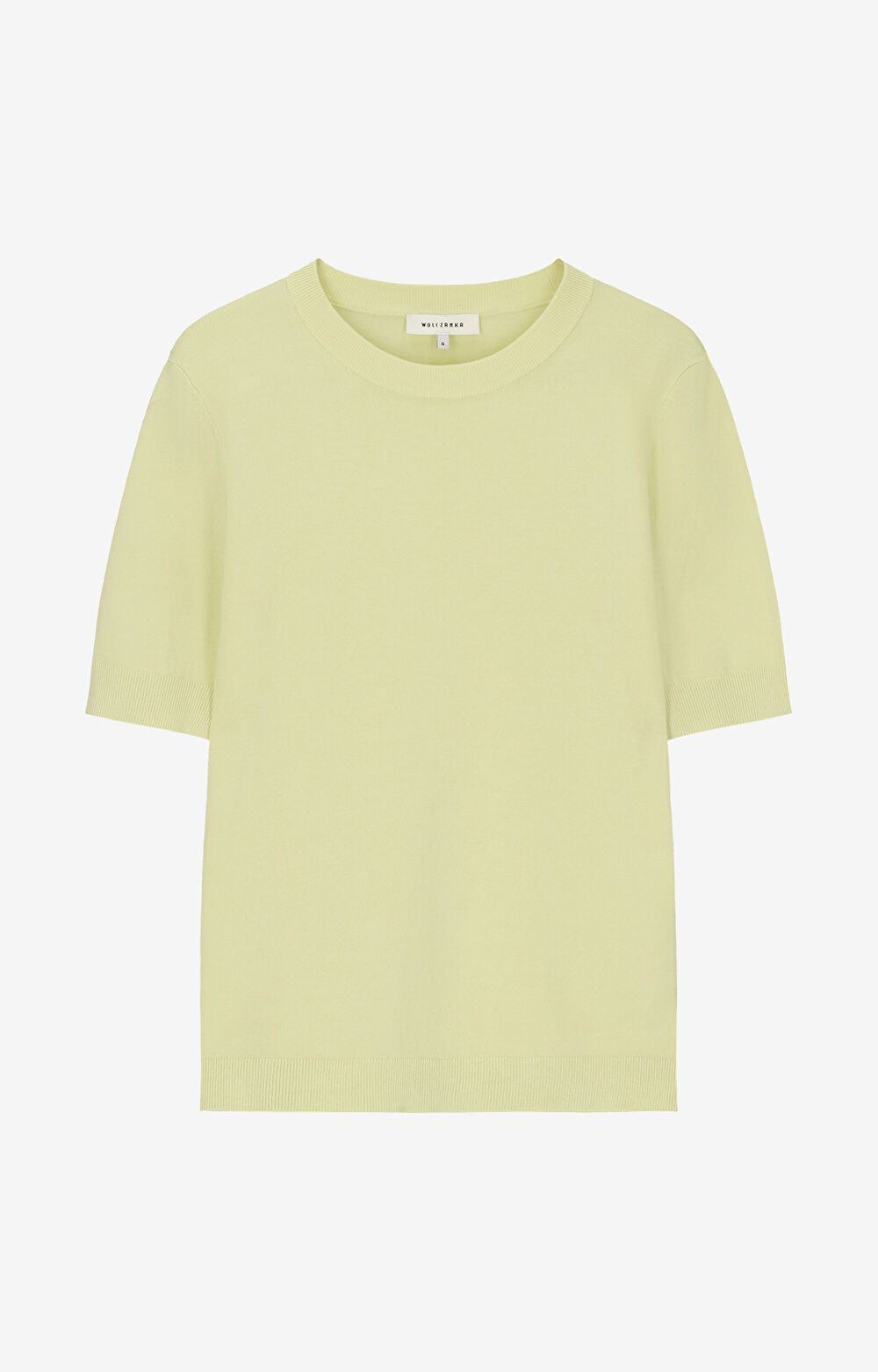 Gładki sweter z krótkim rękawem - 2