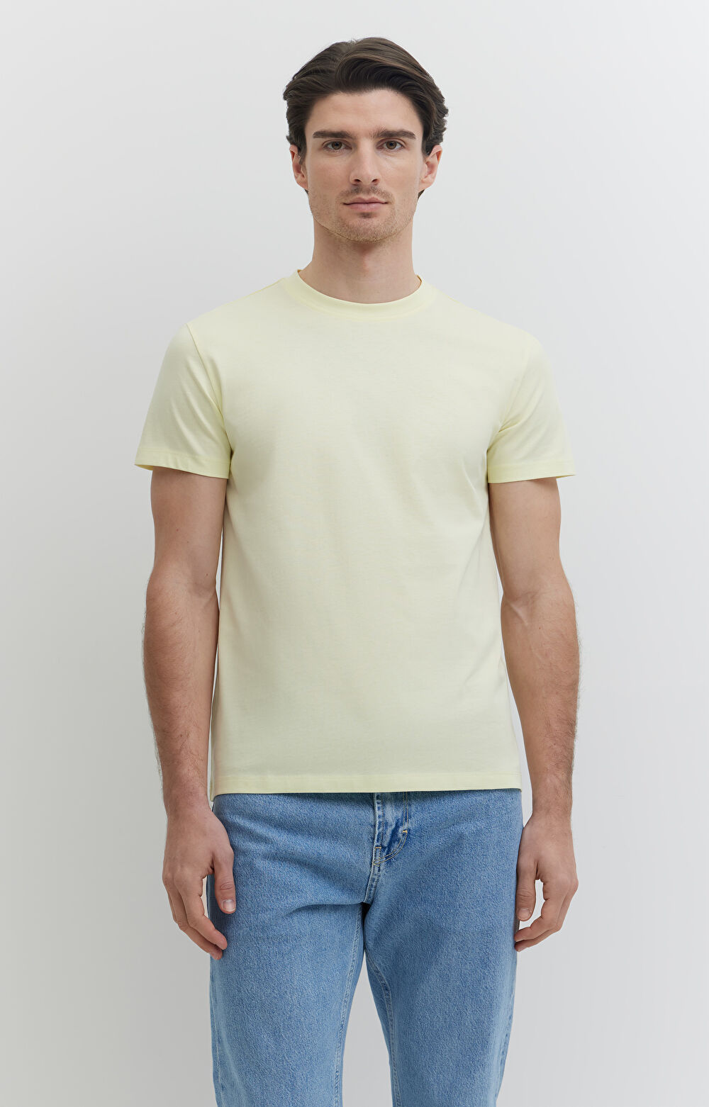 Gładki t-shirt z bawełny organicznej - 3