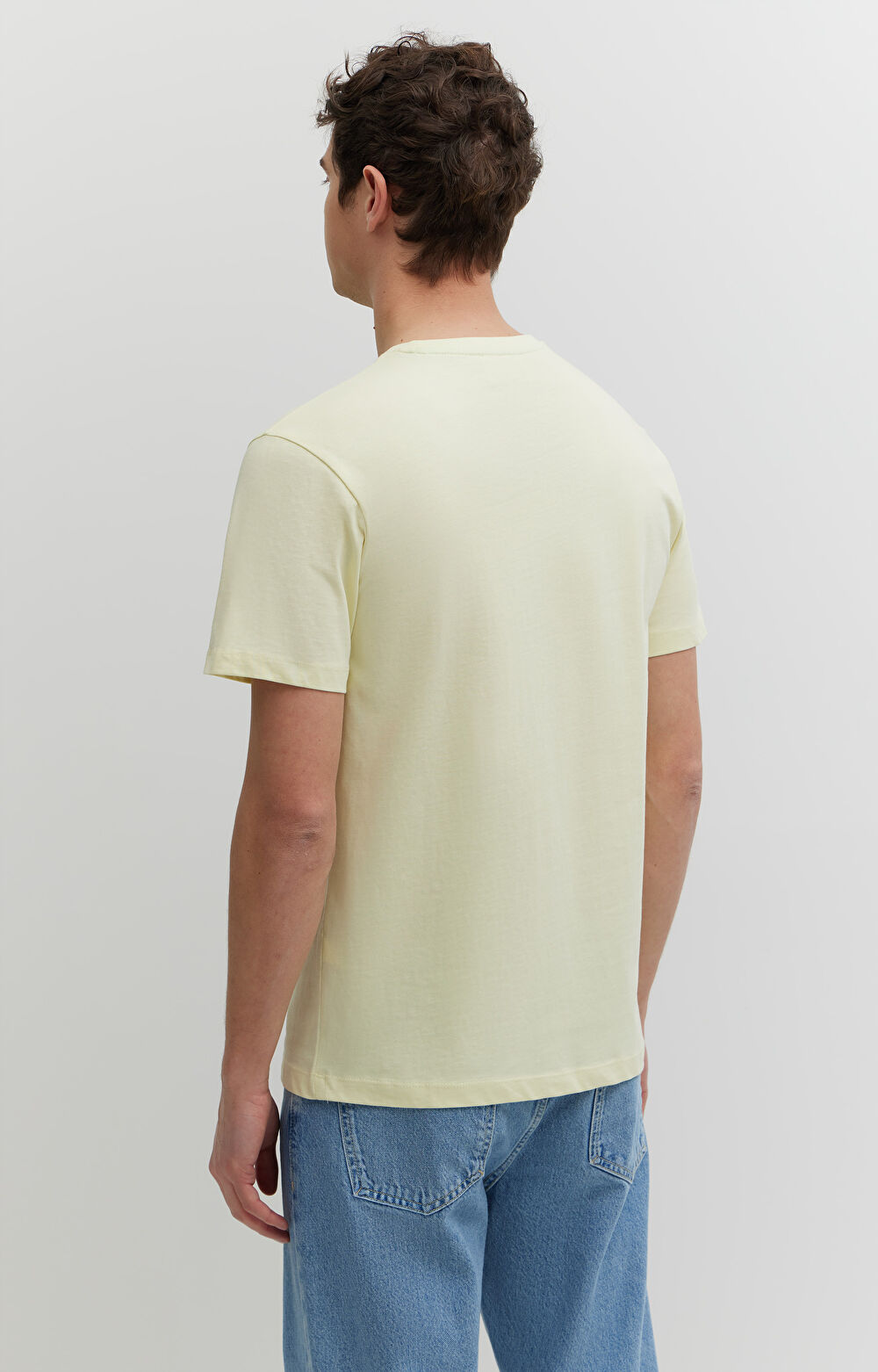 T-shirt z bawełny merceryzowanej z haftem - 4