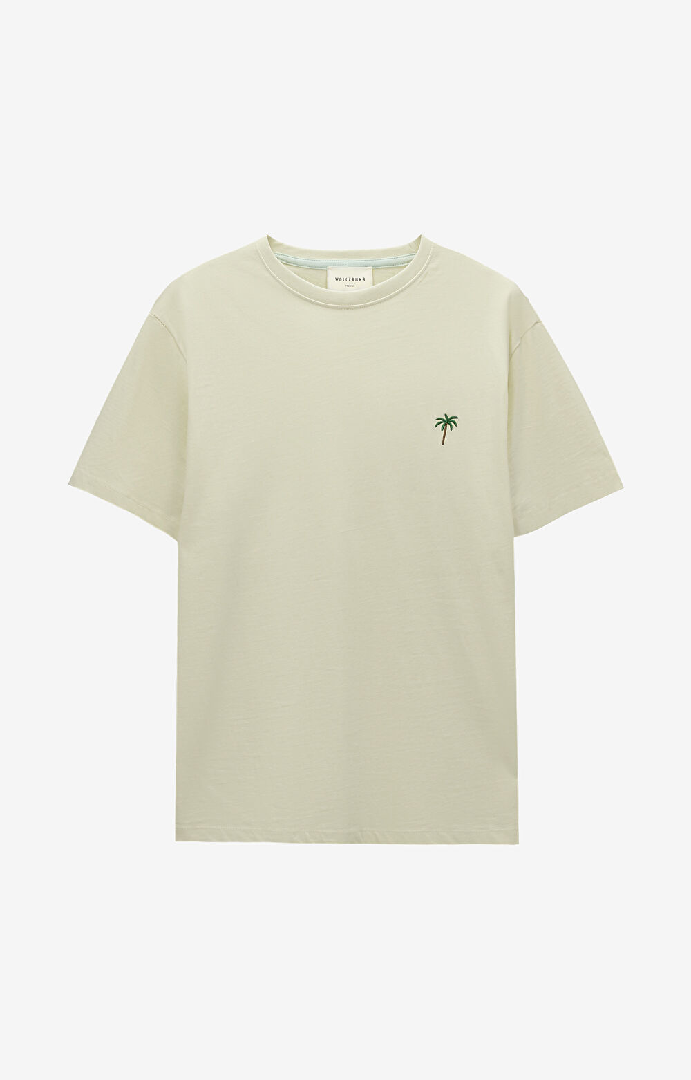 T-shirt z bawełny merceryzowanej z haftem - 2