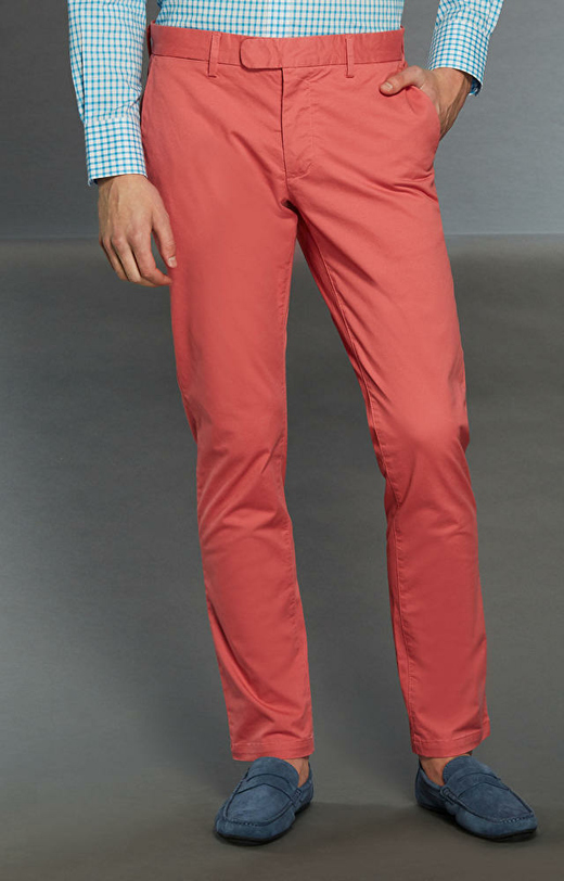 Jasnoczerwone spodnie