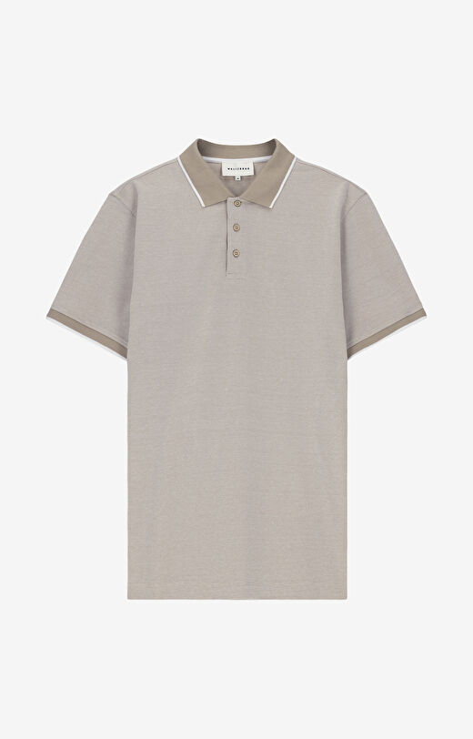 Polo z bawełny organicznej z kontrastem