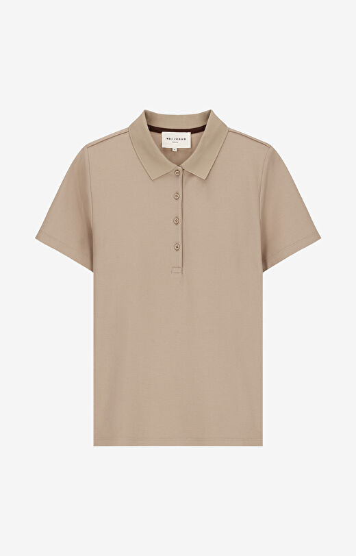 Polo z bawełny merceryzowanej z kontrastem