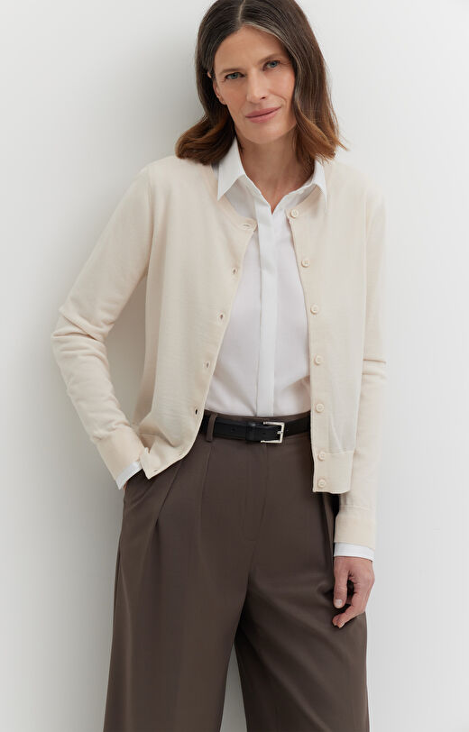 Kardigan z wełny merino