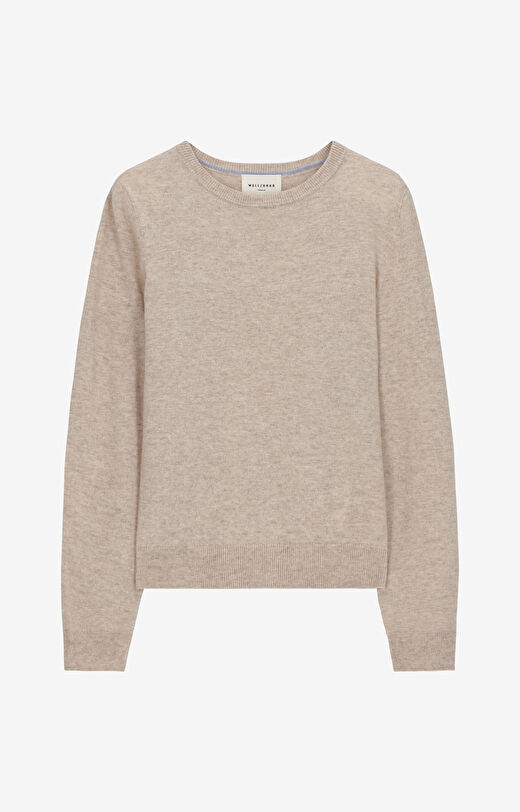 Sweter z melanżowej wełny merino