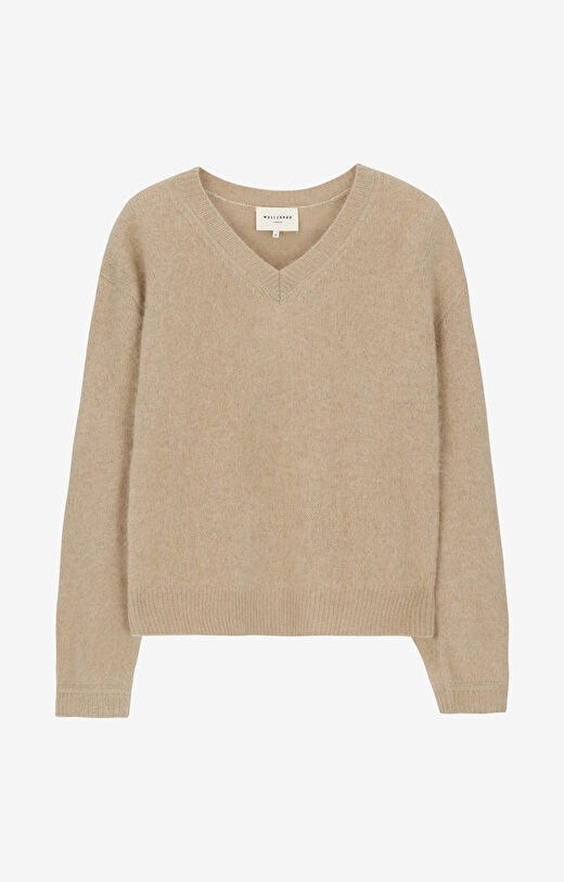Sweter z puchatej wełny