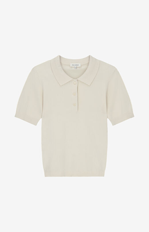 Sweter z kołnierzem polo