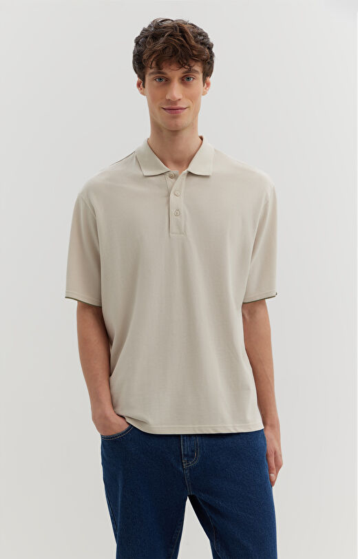 Polo z bawełny organicznej z kontrastem
