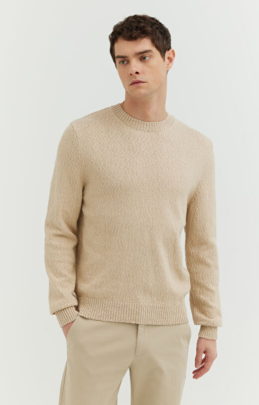 Bawełniany sweter ze strukturą