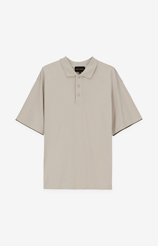 Polo z bawełny organicznej z kontrastem
