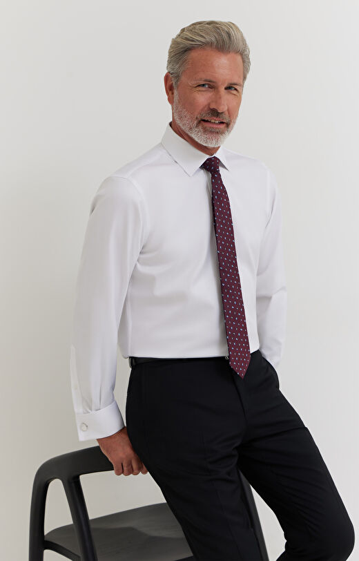 Koszula w jodełkę na spinki