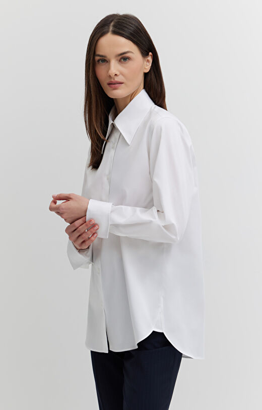 Koszula z satynowej bawełny