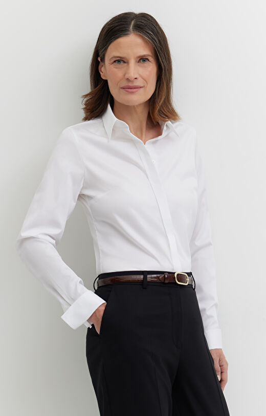 Koszula z satynowej bawełny