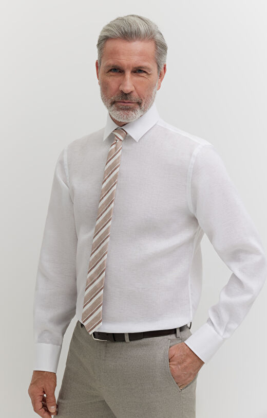 Lniana koszula formalna