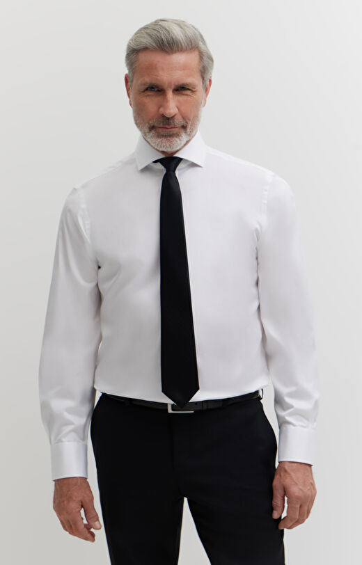 Elegancka koszula w diagonalny wzór