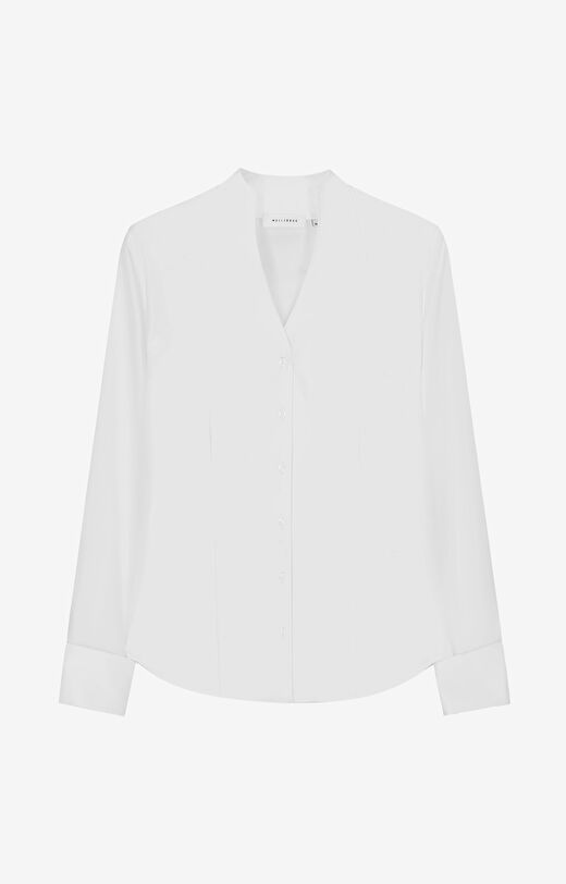 Koszula z ozdobnym kołnierzem