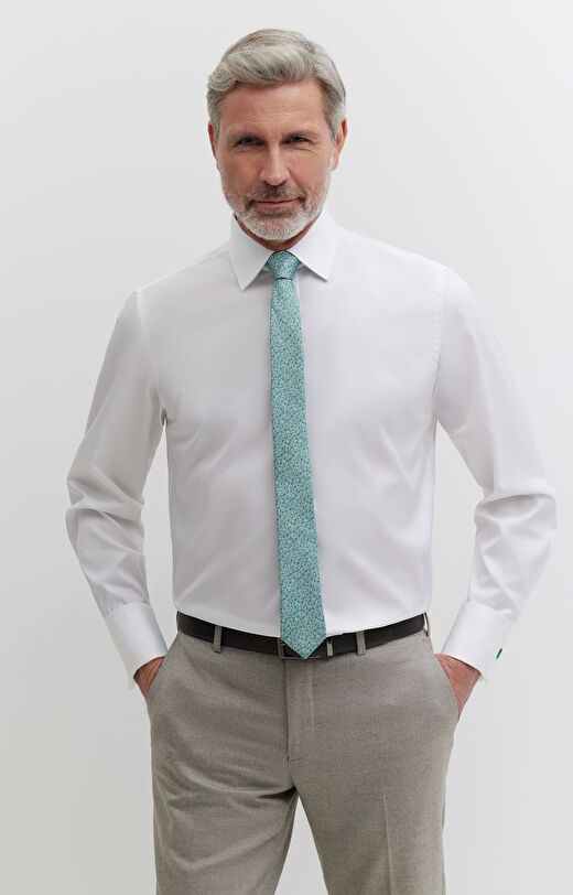 Gładka koszula na spinki