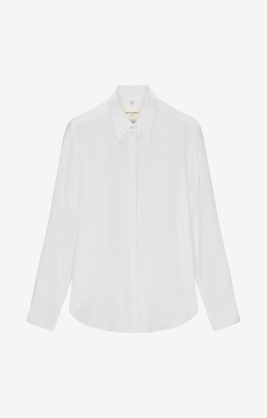 Jedwabna koszula z fakturą