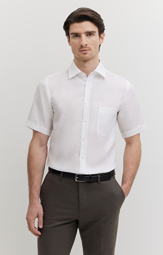 Lniana koszula formalna