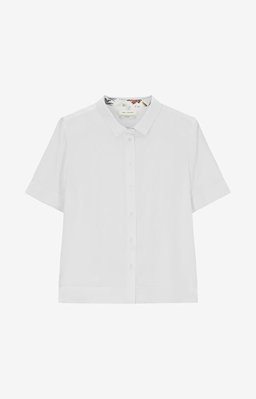 Koszula z wiskozy z krótkim rękawem