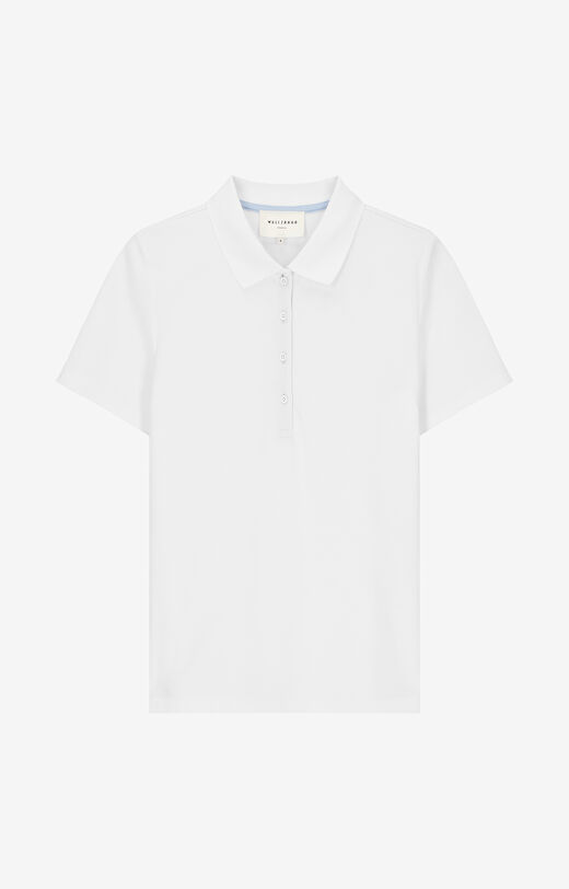 Polo z bawełny merceryzowanej z kontrastem