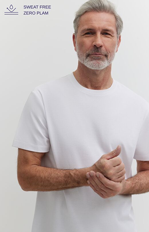 T-shirt z bawełny merceryzowanej