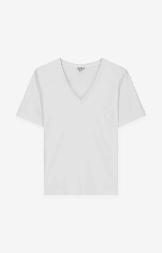 Gładki t-shirt z bawełny organicznej