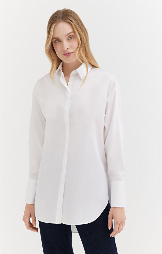 Koszula oversize z diagonalu