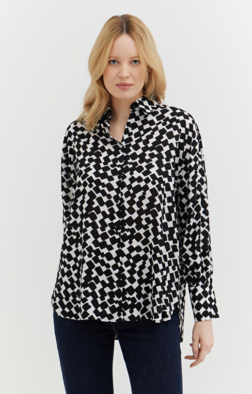 Koszula oversize z nadrukiem