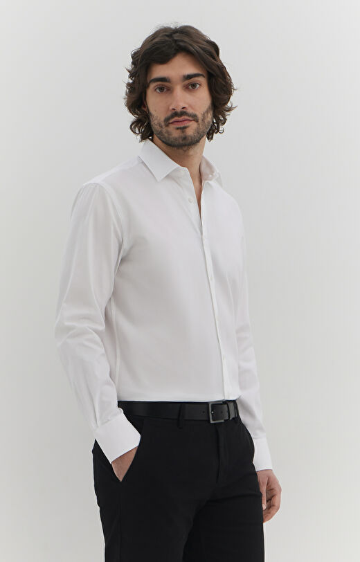 Koszula ze strukturalnej bawełny