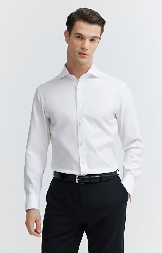 Koszula ze strukturalnym wzorem